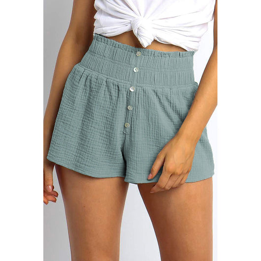 Pantalón Recto de Cintura Alta con Botones Decorativos - Image 10
