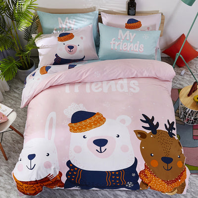 Ropa de Cama Infantil de Algodón con Diseños Animados - Image 14