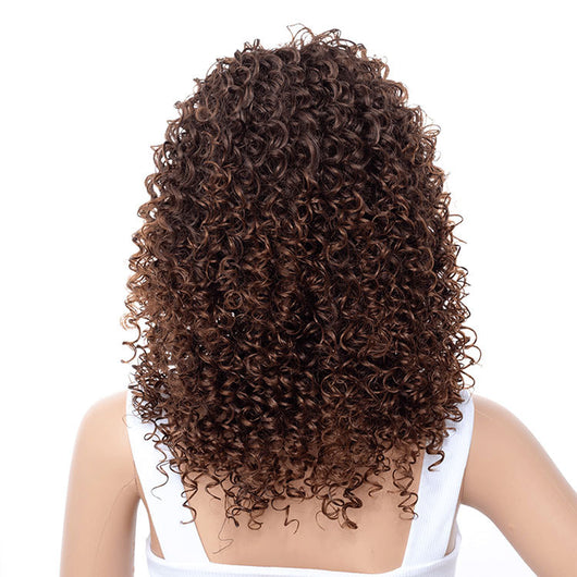 Peluca Afro Rizada Africana para Mujer - Cobertura Elegante y Natural - Image 10
