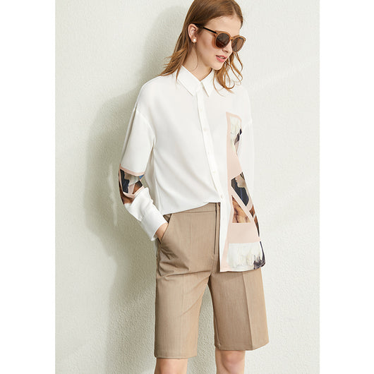Blusa de Gasa Estampada con Diseño Moderno para Mujer - Image 4