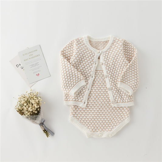 Cardigan Romper Suave para Bebé