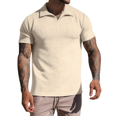 Polo Casual de Cuello V para Hombre - Colores Sólidos - Image 16