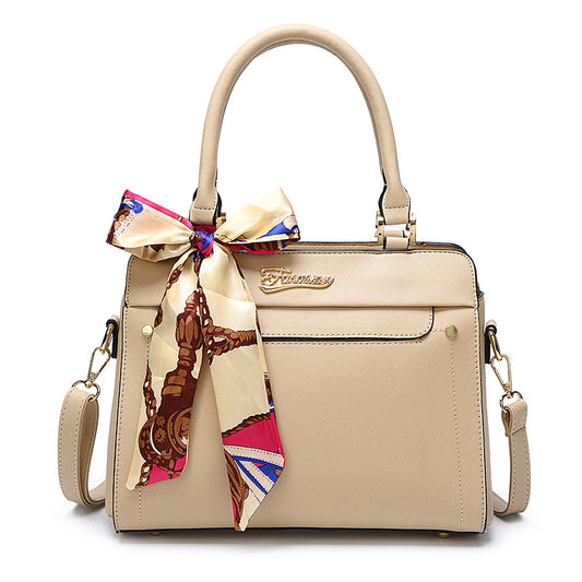 Bolsa Kelly Portátil con Patrón Cruzado para Mujer