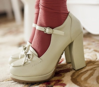 Tacones Altos con Moño y Tacón Grueso - Image 6