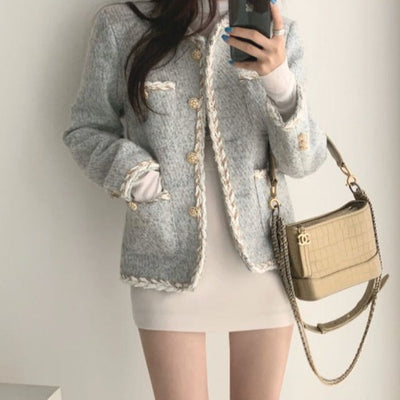 Chaqueta Acolchada de Tweed con Múltiples Bolsillos - Image 26