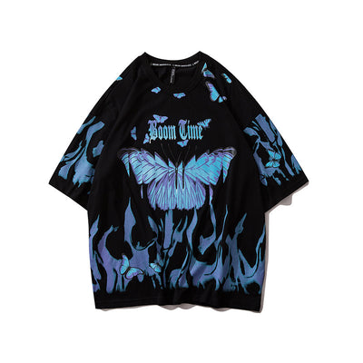 Camiseta Mariposa Tide de Manga Corta para Hombre - Image 4
