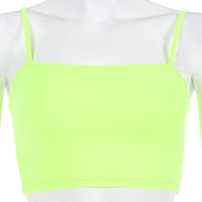 Top Strapless Fluorescente de Color Sólido para Mujer - Image 2
