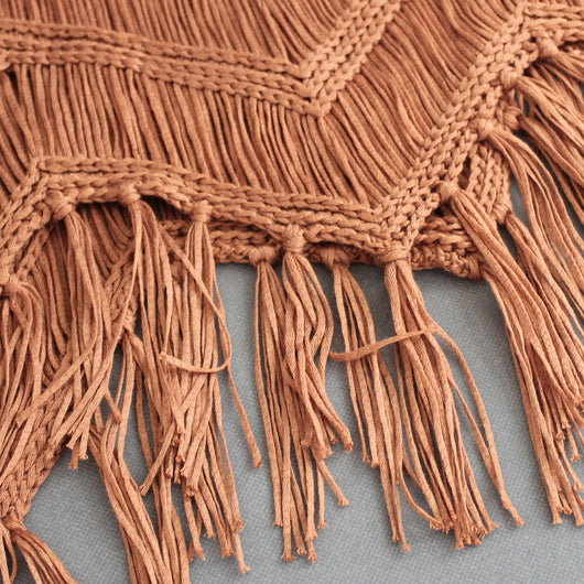 Suéter Tejido para Mujer con Detalles Calados y Borlas - Image 4