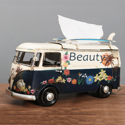 Organizador de Pañuelos Autobús Floral Retro - Decoración del Hogar - Image 11