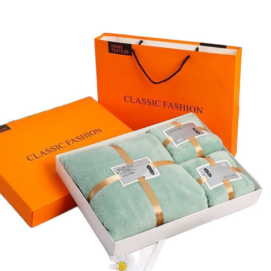 Set de 3 Toallas de Baño Coral Fleece en Caja de Regalo - Image 5