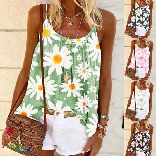 Camiseta Estampada Sling Pequeña - Top de Moda Versátil