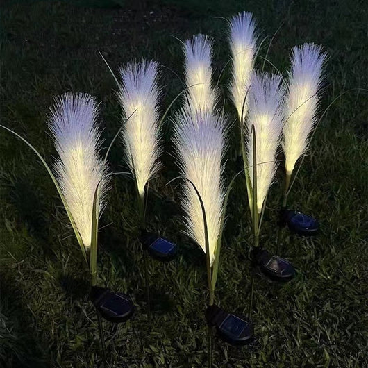 Lámpara Solar LED para Jardín con Diseño de Pasto Pampa - Image 8