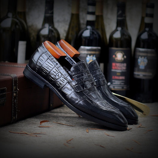 Zapatos de Cuero Genuino Business Set Foot para Hombre - Image 8