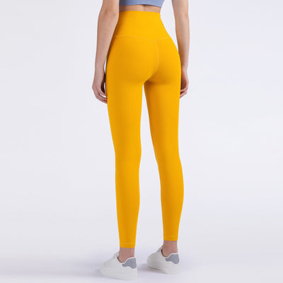 Pantalones de Yoga Cintura Alta Beige - Image 24