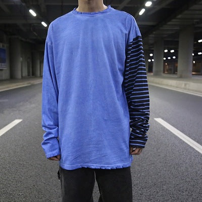 Camiseta con Mangas a Rayas