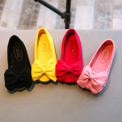 Zapatos Princesa con Moño de Color Sólido - Image 4