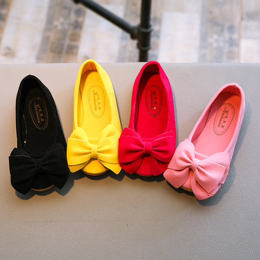 Zapatos Princesa con Moño de Color Sólido - Image 4