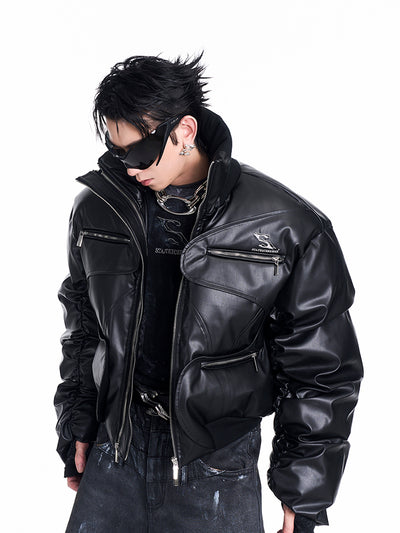 Chaqueta de Algodón Grueso con Cuello de Pie para Hombre - Image 5
