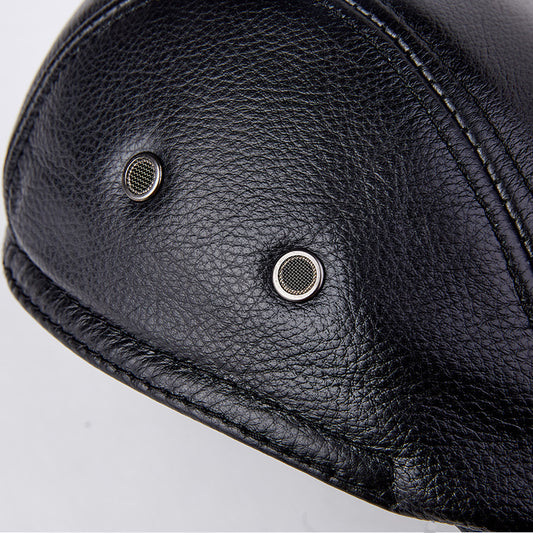 Boina de Cuero Genuino para Hombre con Protección para Orejas - Image 2
