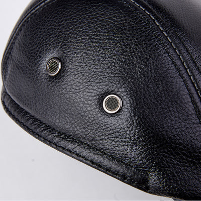Boina de Cuero Genuino para Hombre con Protección para Orejas - Image 2