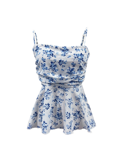 Blusa Floral Elegante sin Mangas Ajustada para Mujer - Image 10