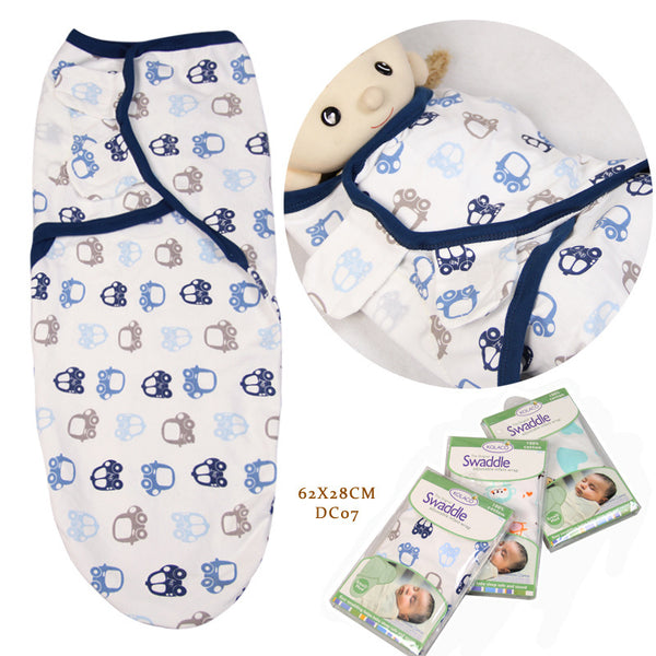 Saco de Dormir para Bebé de Algodón con Diseño Cartoon - Protección Antisobresaltos