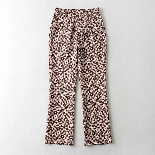 Pantalones Rectos de Cintura Alta con Efecto Agua - Image 6