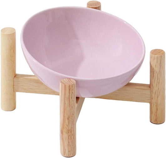 Comedero Elevado para Gatos con Soporte de Madera - Cuencos Cerámicos Antideslizantes - Image 7