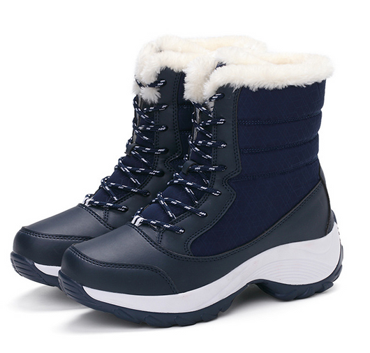 Botas de Nieve Impermeables para Mujer con Forro de Algodón y Terciopelo - Image 7