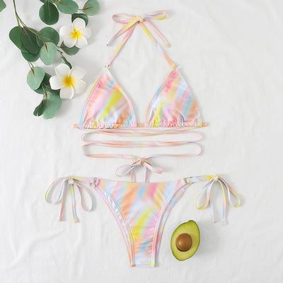 Bikini Dividido con Tiras Girasol - Image 14