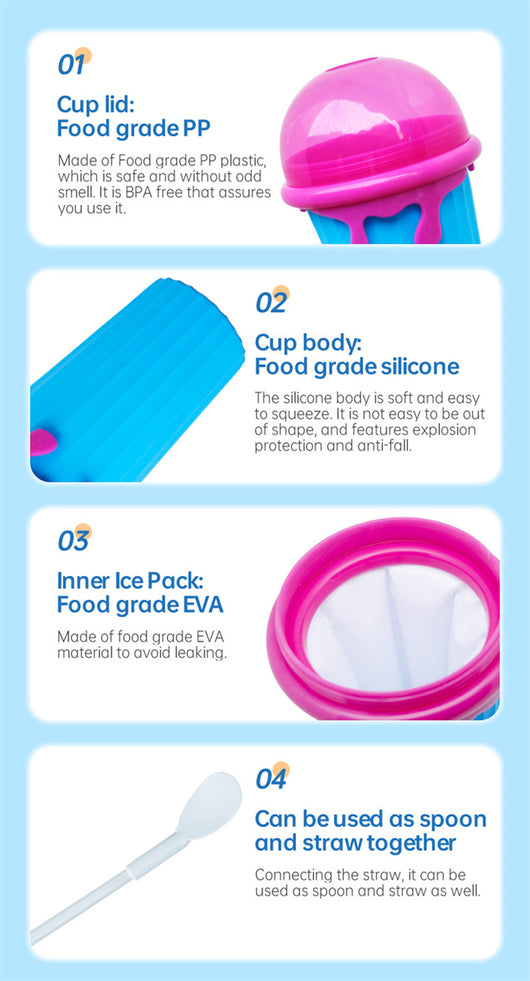 Vaso Slushy de 500ml con Congelador Rápido – Máquina Casera de Bebidas Heladas - Image 23