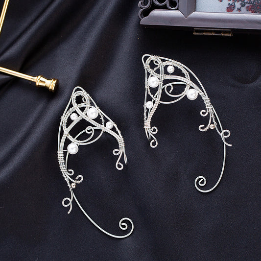 Aretes Elfo de Gancho Metálico para Mujer - Diseño Minimalista y Elegante