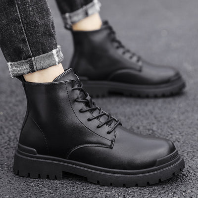 Botas Martin de Cuero Genuino Estilo Retro Británico para Hombre - Image 11