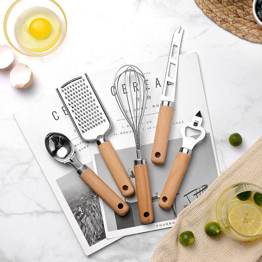 Utensilio de Cocina Creativo con Mango de Madera - Image 10