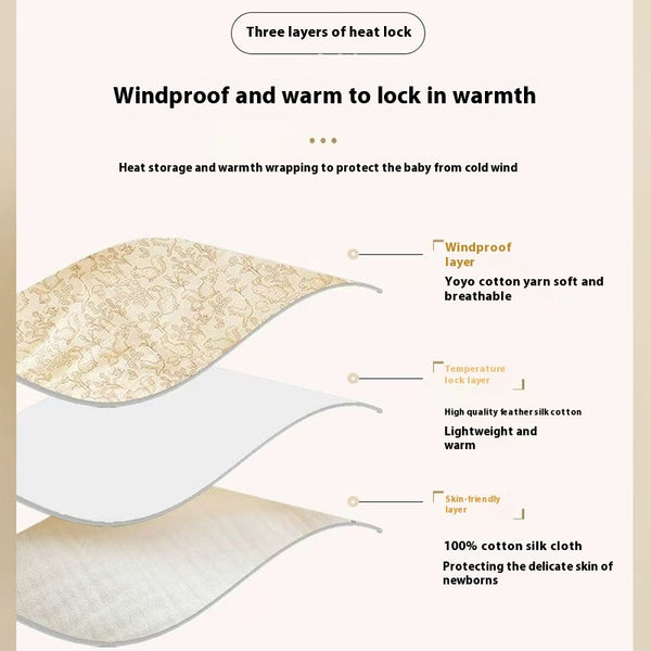 Manta Térmica de Crepe para Bebé Recién Nacido - Otoño e Invierno