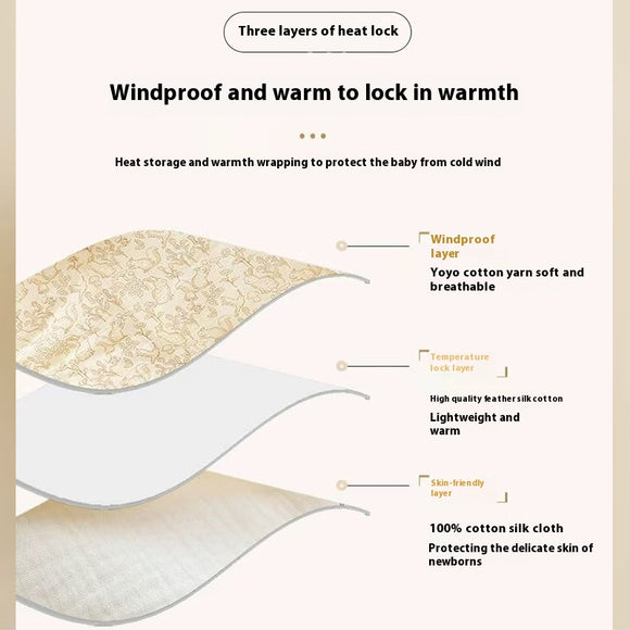 Manta Térmica de Crepe para Bebé Recién Nacido - Otoño e Invierno