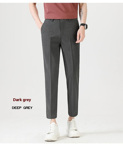 Pantalones Casuales Elásticos Slim Fit Lujo Ligero para Hombre - Image 20