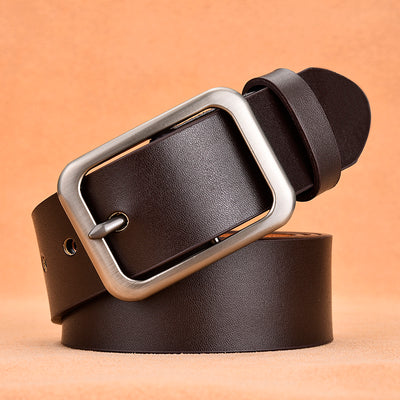 Cinturón de Cuero para Hombre con Hebilla de Pasador - Image 33