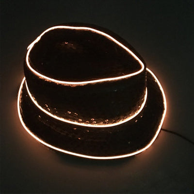 Sombrero de Fiesta Navideño con Lentejuelas Brillantes y Efecto Fluorescente - Image 6