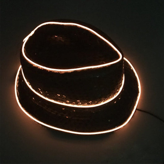 Sombrero de Fiesta Navideño con Lentejuelas Brillantes y Efecto Fluorescente - Image 6