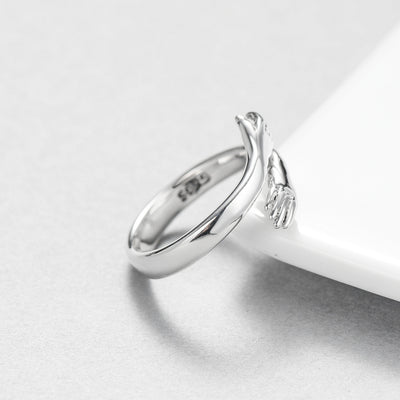 Anillo Ajustable para Parejas - Anillo Abierto con Anillo de Amor - Image 3