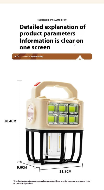 Lámpara Solar Portátil para Camping - Luz Multifuncional para Tienda de Campaña - Image 15