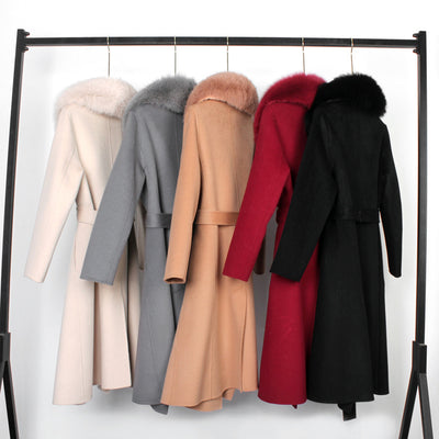 Abrigo de Lana Reversible Doble Faz con Cinturón - Corte Slim Otoño Invierno - Image 28