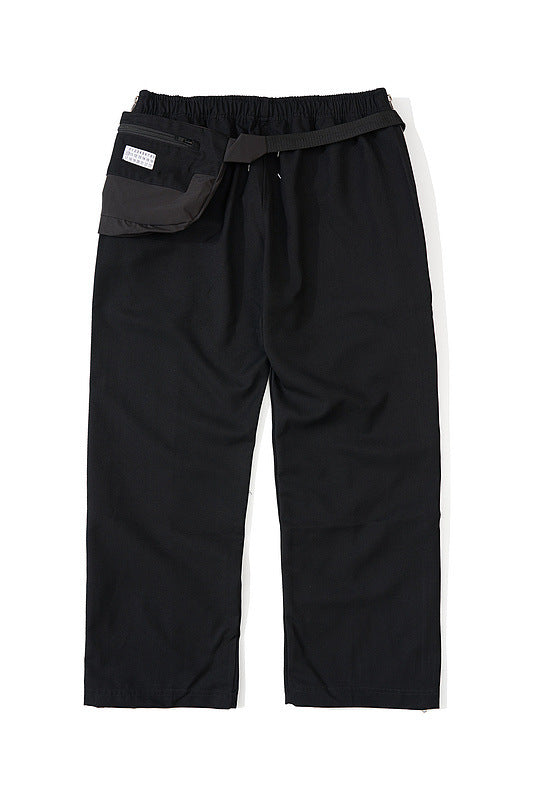 Pantalones Casuales Zip de Corte Moderno