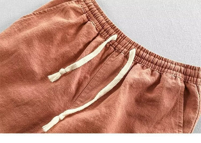 Pantalones Casuales de Lino y Algodón para Hombre - Ajuste Versátil - Image 16