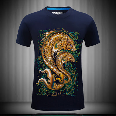 Playera Manga Corta para Hombre Impresa en 3D - Image 5