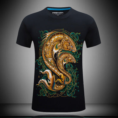 Playera Manga Corta para Hombre Impresa en 3D