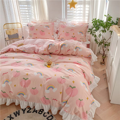 Juego de Cama Infantil 100% Algodón Puro - Diseño Princesa con Flores - Image 7
