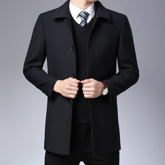 Cardigan Tipo Saco para Hombre Maduro - Camisa Larga Moderna - Image 9