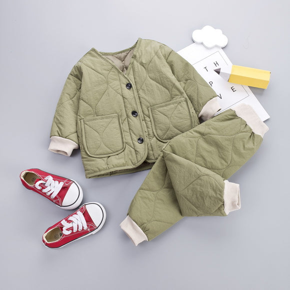 Conjunto de Dos Piezas Acolchado Infantil Versión Coreana Plus